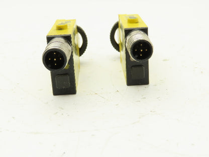 Banner SME312CV2QD Mini-Beam Photoelectric Sensor Convergent 43mm M18  Lot of 2