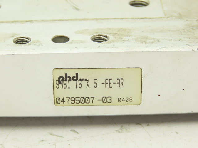 PHD SMB1 16x5-AE-AR Pneumatic Guided Cylinder Gantry Slide 5/8" Bore 5" Stroke