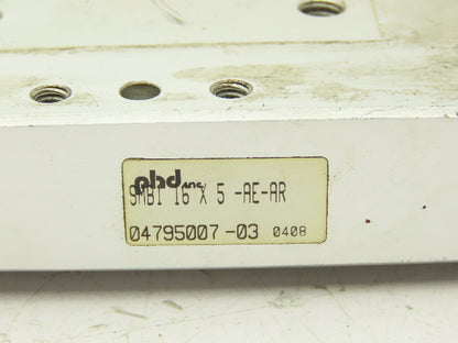 PHD SMB1 16x5-AE-AR Pneumatic Guided Cylinder Gantry Slide 5/8" Bore 5" Stroke