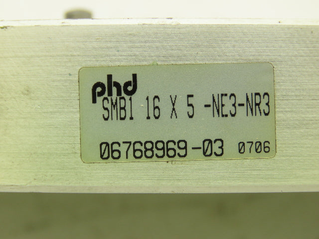 PHD SMB1 16x5-NE3-NR3 Pneumatic Guided Cylinder Gantry Slide 5/8" Bore 5" Stroke