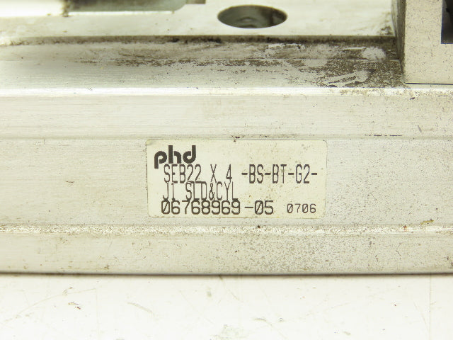 PHD SEB22 Pneumatic Thruster Guided Cylinder Gantry Slide 3/4" Bore 4" Stroke
