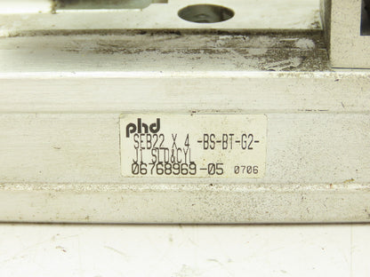PHD SEB22 Pneumatic Thruster Guided Cylinder Gantry Slide 3/4" Bore 4" Stroke