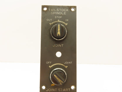 Mazak 31576015931 Tailstock Spindle Control Panel Selector Switch Slant Turn 30