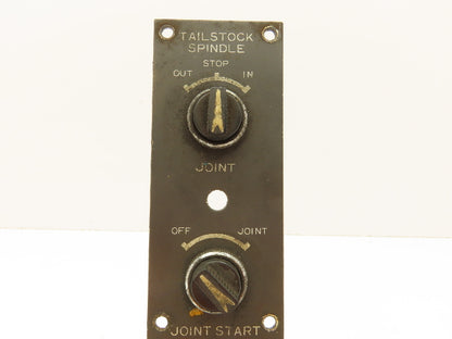 Mazak 31576015931 Tailstock Spindle Control Panel Selector Switch Slant Turn 30