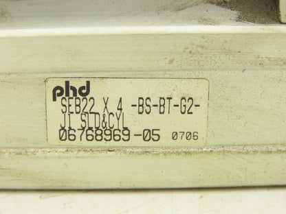 PHD SEB22 Pneumatic Thruster Guided Cylinder Gantry Slide 3/4" Bore 4" Stroke