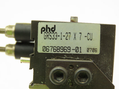 PHD GRS33-1-27x7-CU Pneumatic Parallel 2-Finger Gripper Cylinder 7mm Jaw Travel