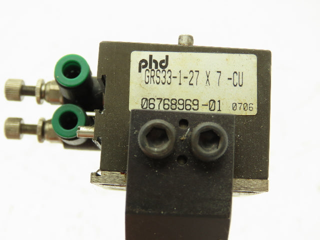 PHD GRS33-1-27x7-CU Pneumatic Parallel 2-Finger Gripper Cylinder 7mm Jaw Travel
