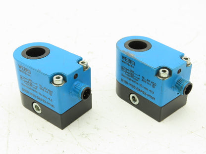 Weber Bi15R-W30-DAP6X-H1141 Proximity Switch Blue Sensor Ring  Lot of 2