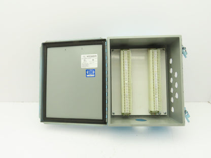 Wiegmann B121005CH Electrical Enclosure Box with 1492-H Terminal Blocks 12x10x5"
