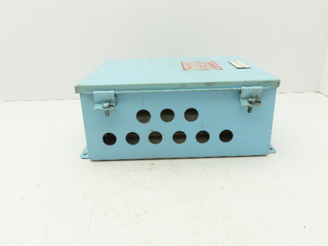 Wiegmann B121005CH Electrical Enclosure Box with 1492-H Terminal Blocks 12x10x5"