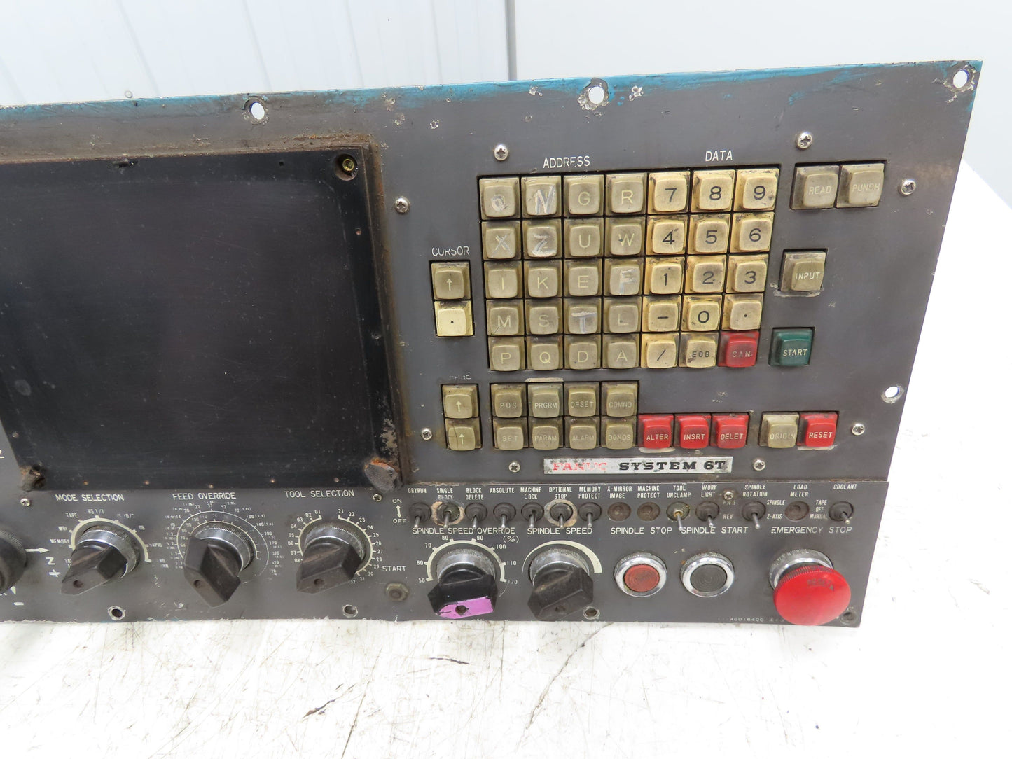 Fanuc TR-9DK1 Yamazki Slant Turn 30 Control Panel Unit System 6T