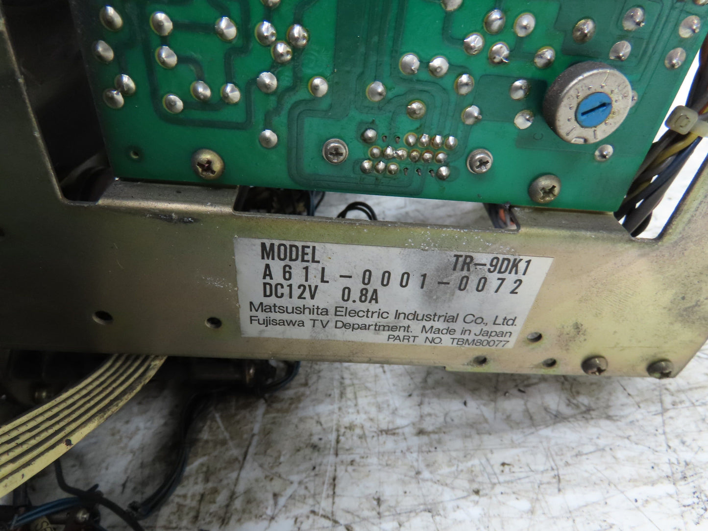 Fanuc TR-9DK1 Yamazki Slant Turn 30 Control Panel Unit System 6T