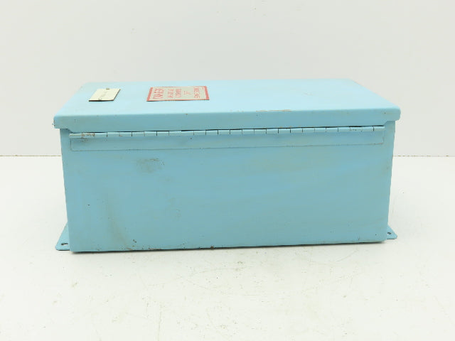 Wiegmann B140806CH Electrical Enclosure Box with 1492-H Terminal Blocks 14x8x6"