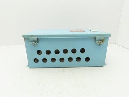 Wiegmann B140806CH Electrical Enclosure Box with 1492-H Terminal Blocks 14x8x6"