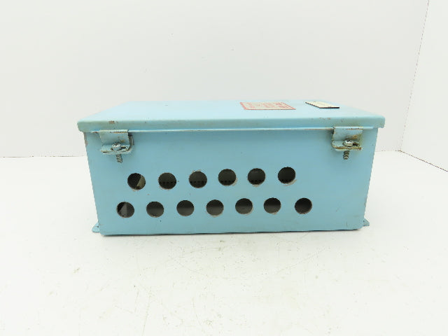 Wiegmann B140806CH Electrical Enclosure Box with 1492-H Terminal Blocks 14x8x6"