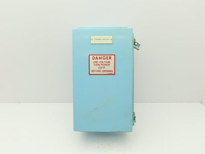 Wiegmann B140806CH Electrical Enclosure Box with 1492-H Terminal Blocks 14x8x6"