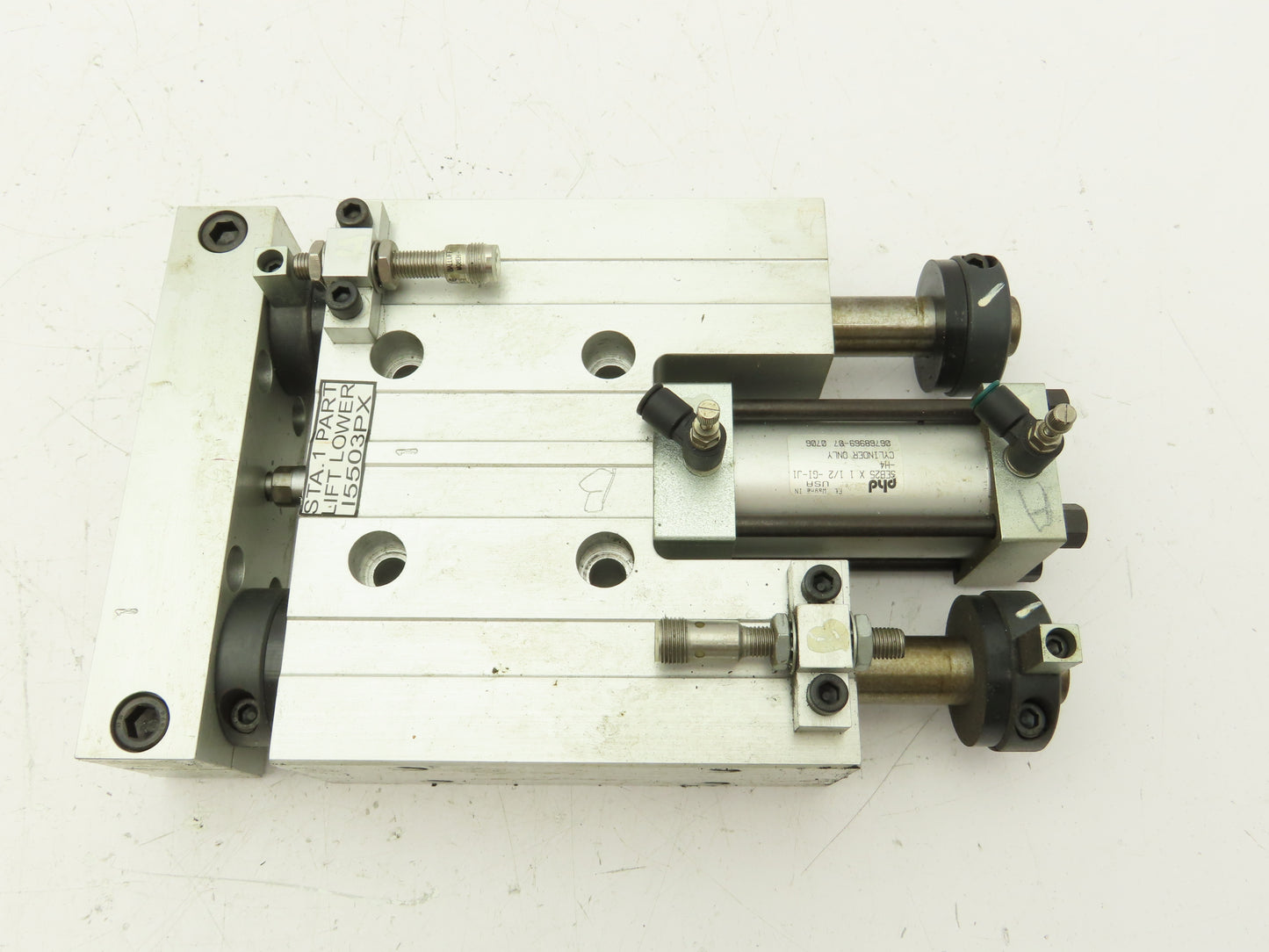 PHD SEB25 Pneumatic Thruster Slide Guided Cylinder 1-3/8" Bore 1-1/2" Stroke