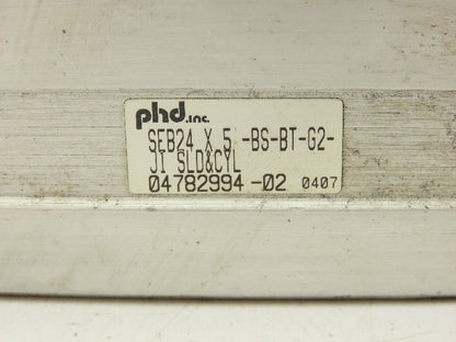 PHD SEB24 Pneumatic Thruster Slide Guided Cylinder 1-1/8" Bore 5" Stroke
