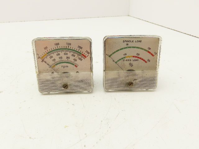 Yamazaki Panel Meter Spindle Load Z-Axis RPM Gauge 2500 RPM Slant Turn 30 Set