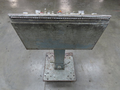 Hoffman Sloped Top Console Steel Enclosure 24 x18 x 13" Pushbuttons 55" Tall