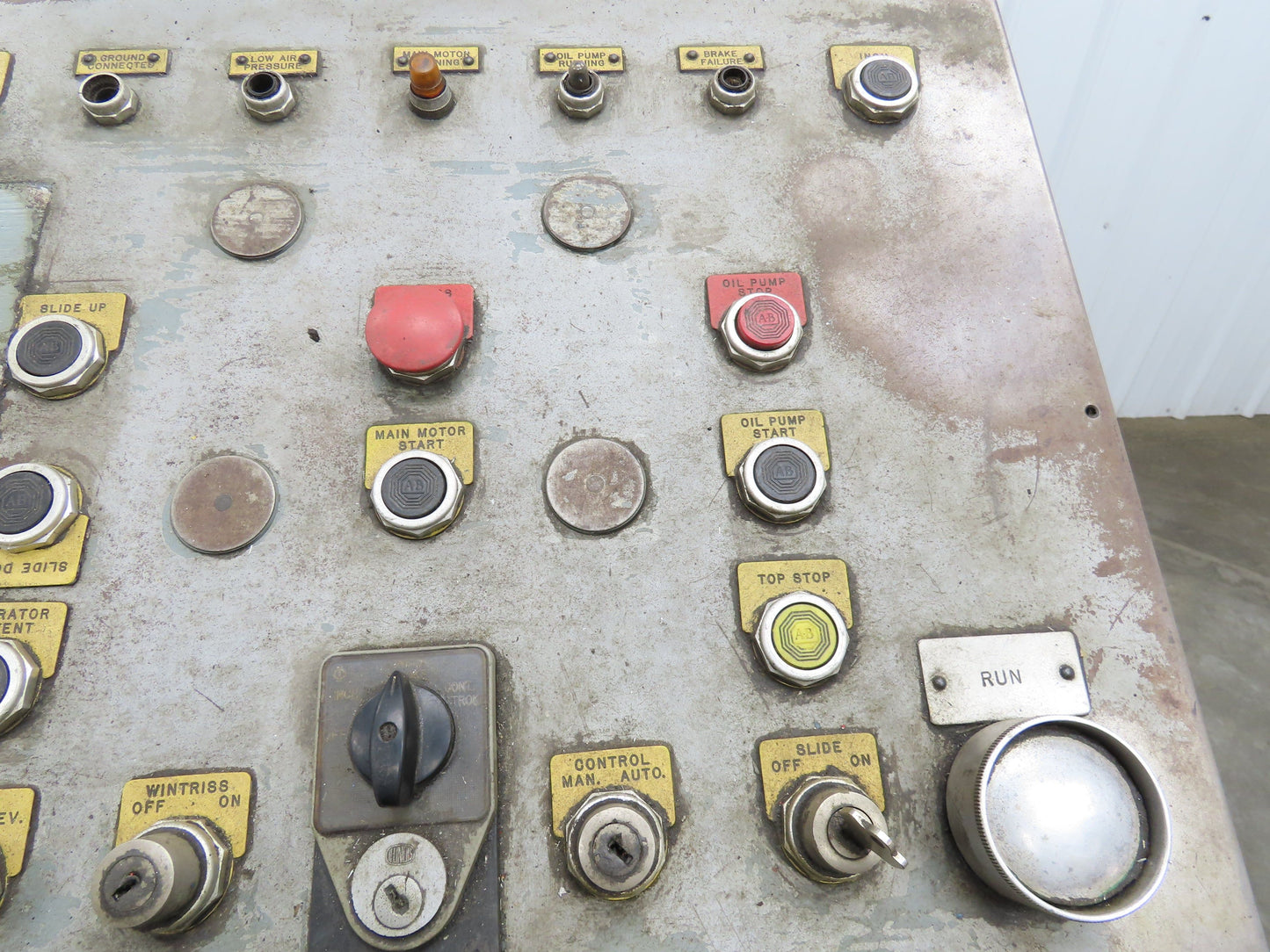 Hoffman Sloped Top Console Steel Enclosure 24 x18 x 13" Pushbuttons 55" Tall