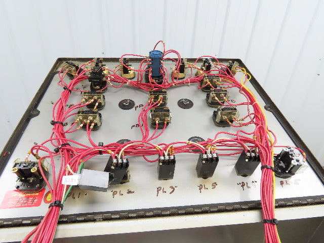 Hoffman Sloped Top Console Steel Enclosure 24 x18 x 13" Pushbuttons 55" Tall