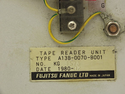 Fanuc A13B-0070-B001 Tape Reader Unit For CNC Machine 220V 23W