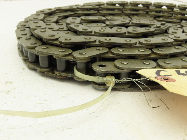 Peer #60 Roller Chain Single Strand Riveted 3/4" Pitch 130.5"  Lot of 2