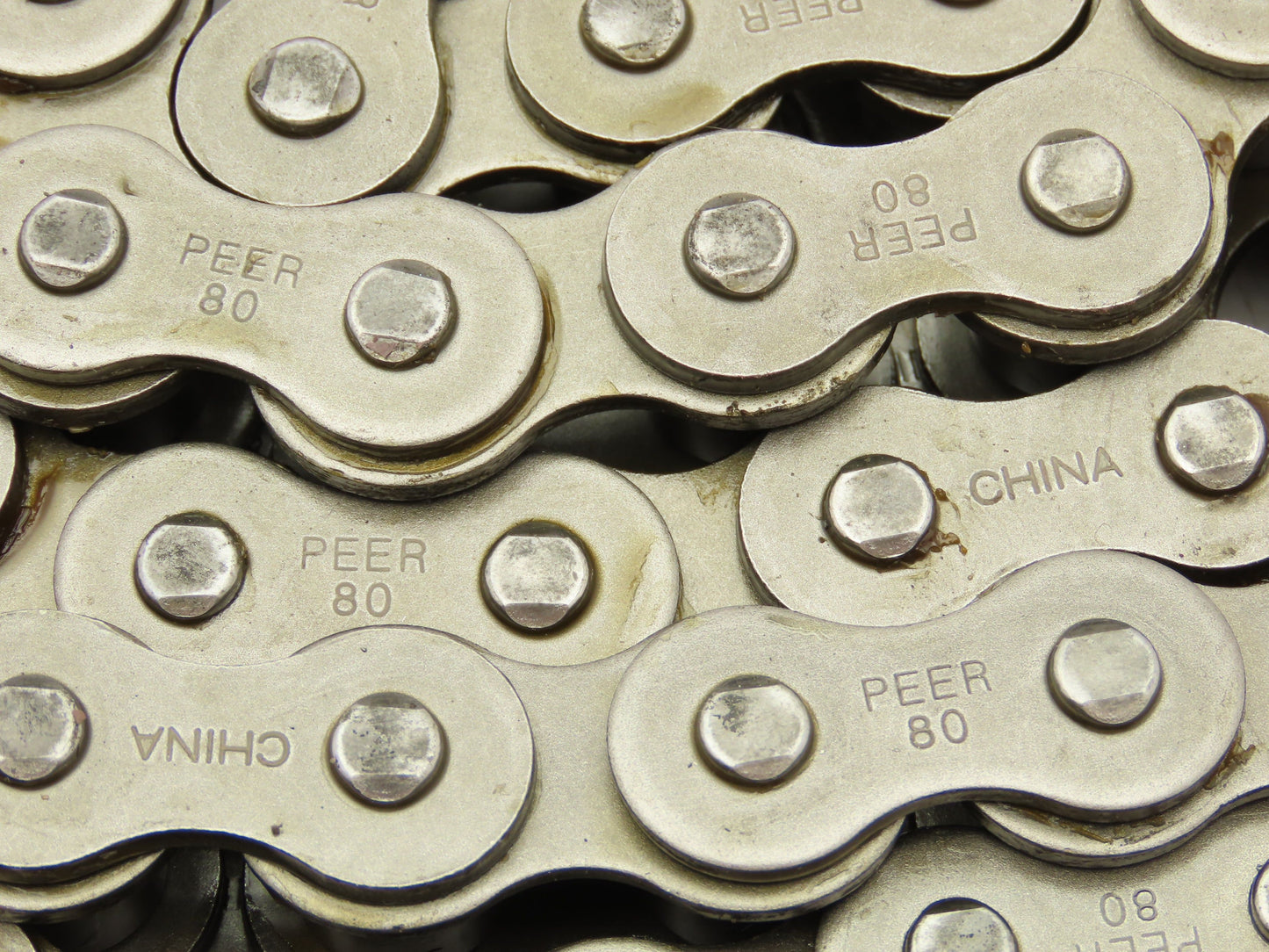 Peer #80 Roller Chain Single Strand Riveted 1" Pitch 13' Length
