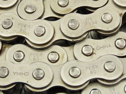 Peer #80 Roller Chain Single Strand Riveted 1" Pitch 13' Length