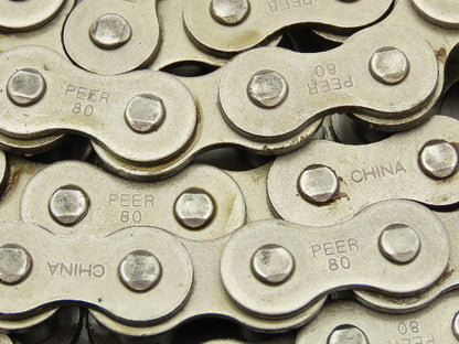 Peer #80 Roller Chain Single Strand Riveted 1" Pitch 13' Length