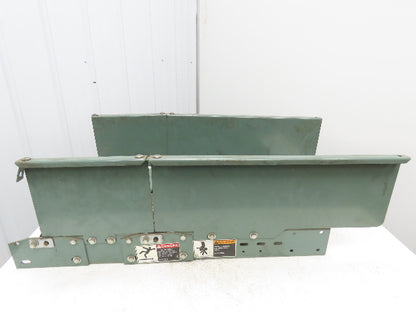 Hytrol 18" Belt Conveyor Incline to Horizontal Nose-Over Transition Leg 36"L