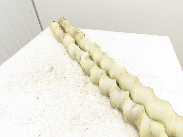 Bottle Feeder Conveyor Plastic Screw Auger Spiral Extruder 3.5"x 54" Set of 2