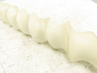 Bottle Feeder Conveyor Plastic Screw Auger Spiral Extruder 4.25"x 54"