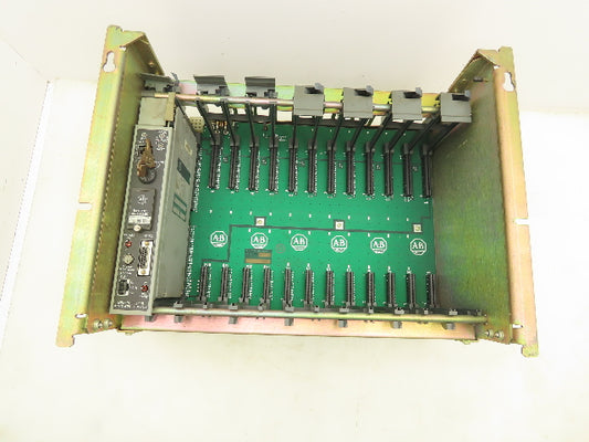 Allen Bradley 1771-A3B I/O PLC Chassis 12 Slot w/ 1772-LXP Power Supply