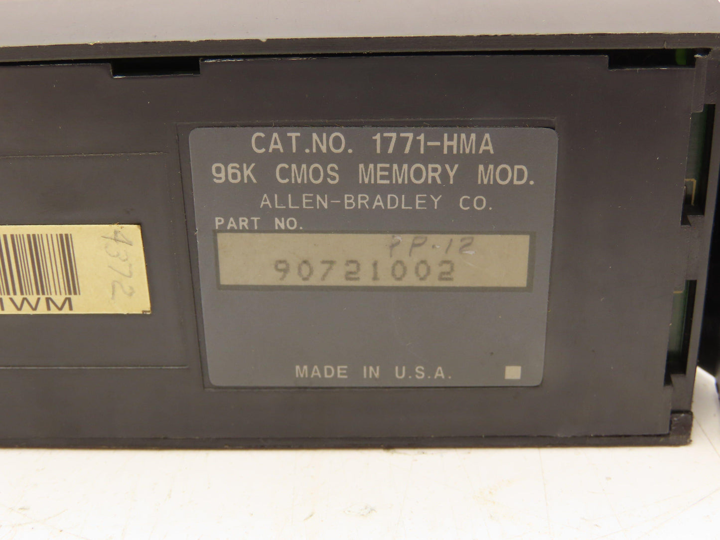 Allen Bradley 1771-HMA Servo Drive 96K CMOS Memory Module