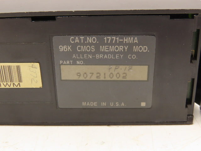 Allen Bradley 1771-HMA Servo Drive 96K CMOS Memory Module