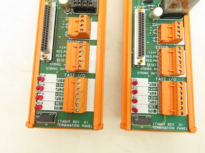 Allen Bradley 1746HT Termination Panel PLC Connector Circuit Board Lot of 2