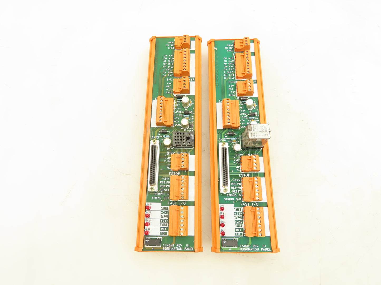 Allen Bradley 1746HT Termination Panel PLC Connector Circuit Board Lot of 2