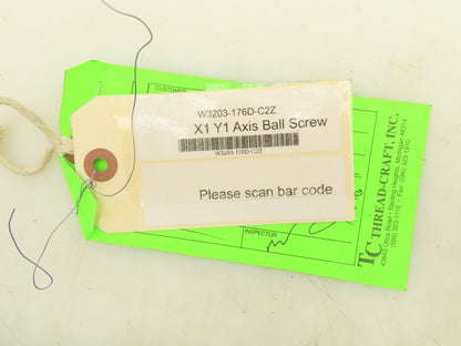 Thread-Craft W3203-176D-C2Z Ball Screw 32mm Dia 5mm RH Lead 467mm OAL 18.3"