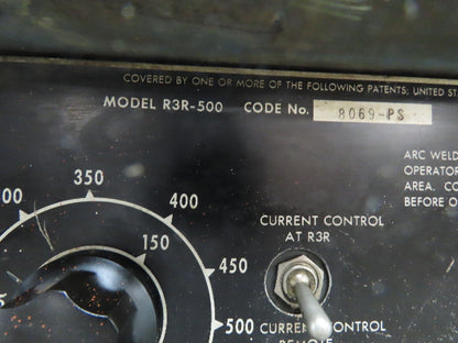 Lincoln 8069 PS IDEALARC R3R 500 AMP DC ARC Stick Welder Power Source Tested