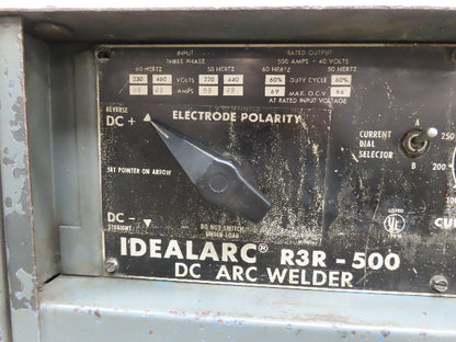 Lincoln 8069 PS IDEALARC R3R 500 AMP DC ARC Stick Welder Power Source Tested
