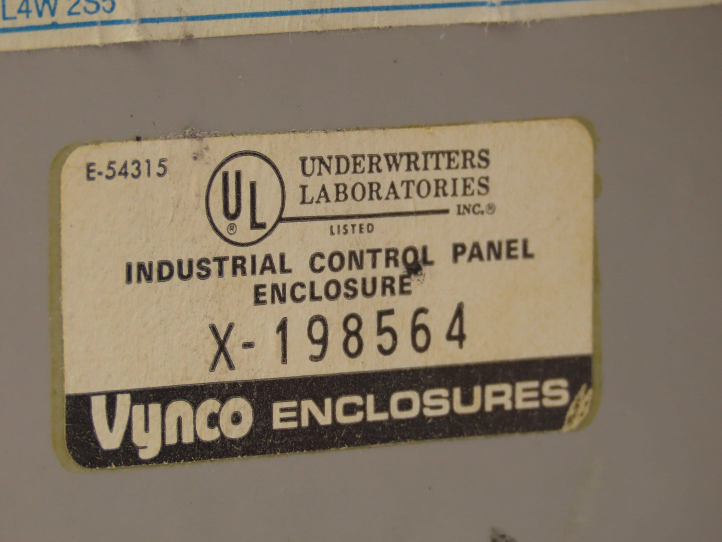 Vynco X-198564 Industrial Control Panel Enclosure 16x14x5-1/2" Fiberglass