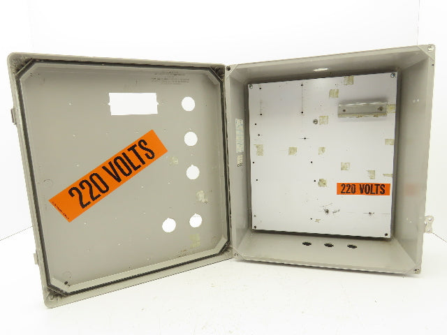 Vynco X-198564 Industrial Control Panel Enclosure 16x14x5-1/2" Fiberglass
