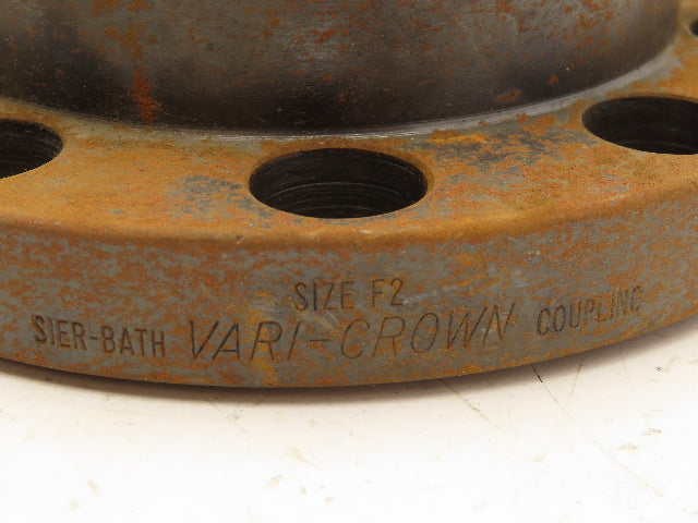 Sier-Bath F2 Vari-Crown Flanged Coupling With Flex hub 1-15/16" Keyed Bore