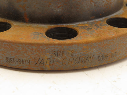 Sier-Bath F2 Vari-Crown Flanged Coupling With Flex hub 1-15/16" Keyed Bore
