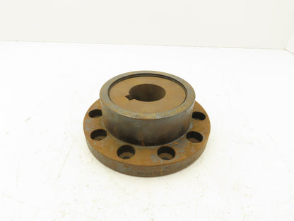 Sier-Bath F2 Vari-Crown Flanged Coupling With Flex hub 1-15/16" Keyed Bore