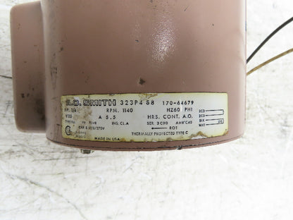 AO Smith 323P488 Fan Blower Motor 1/4Hp 1140 RPM 115V 1PH FU48 Frame Type FLL