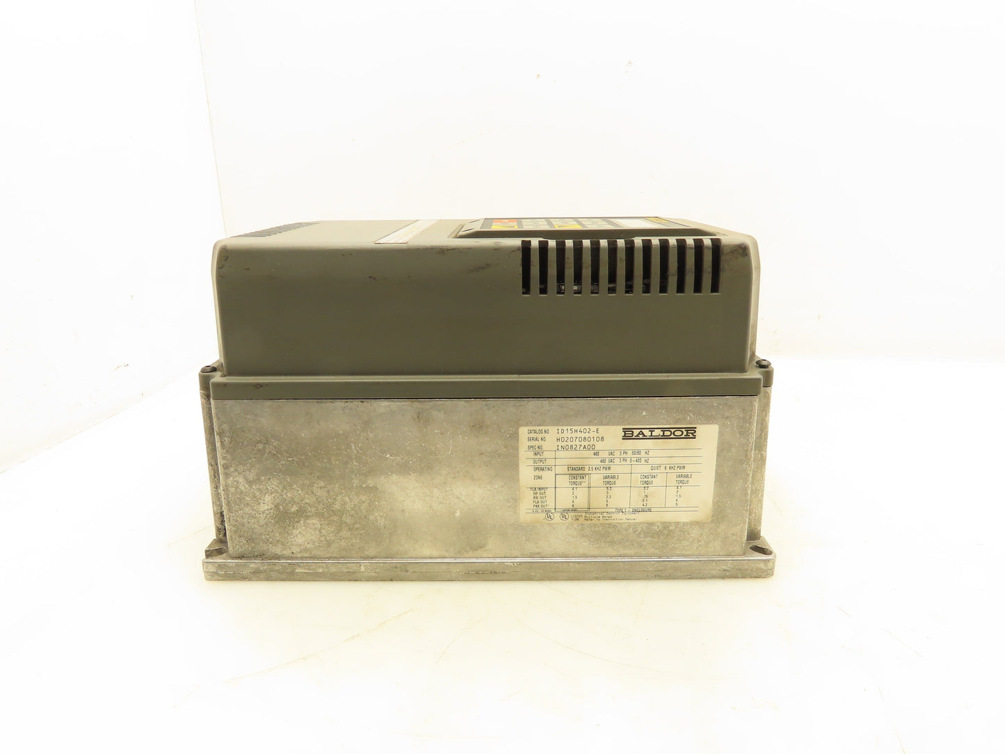 Baldor ID15H402-E Adjustable Speed Drive VFD Motor Drive 460V 3Hp 3Ph
