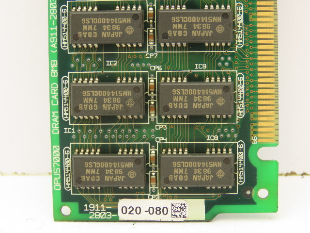 Okuma 1911-2803 Opus7000 DRAM Card 8MB Circuit Board